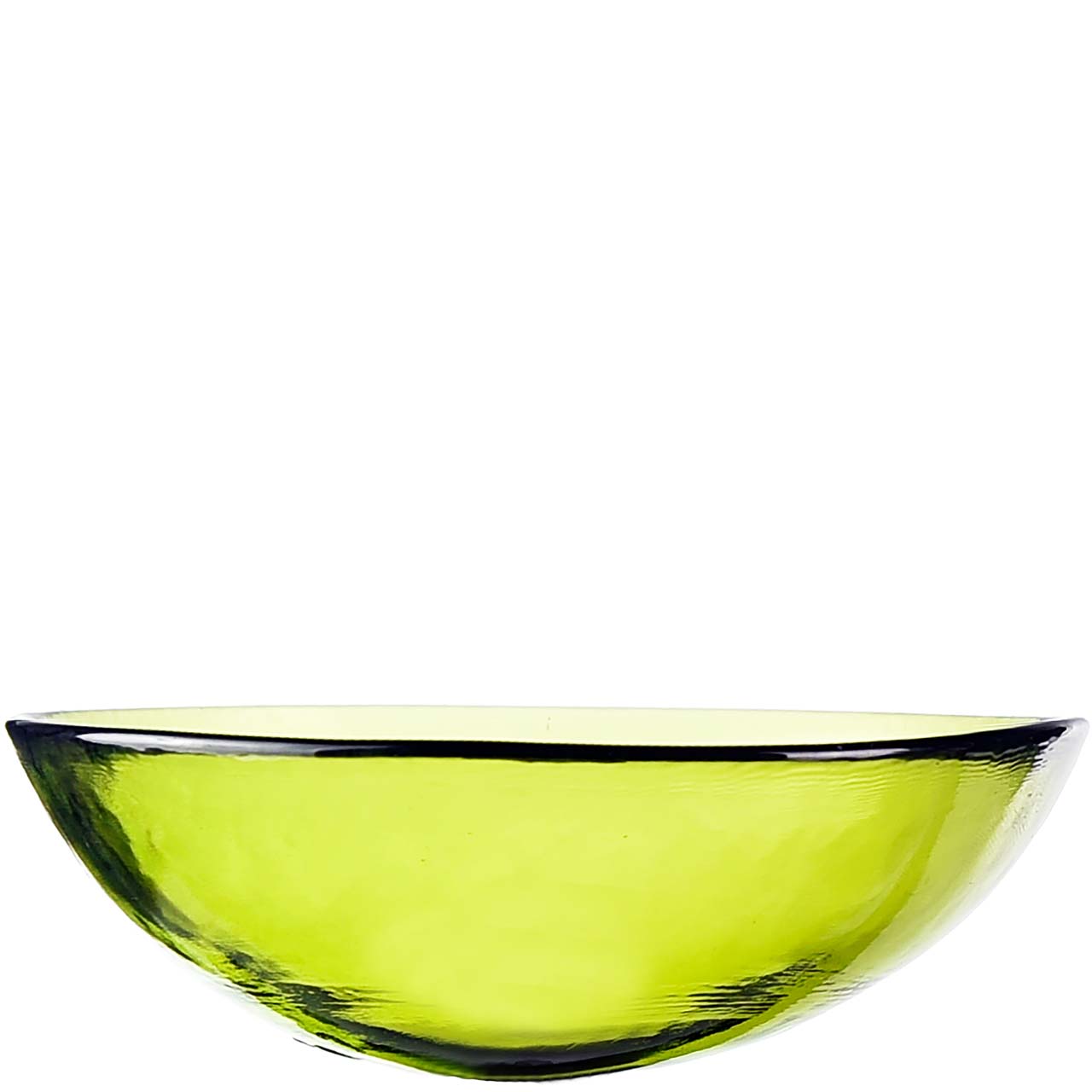 Poppy Glass Bowl - Lime Green