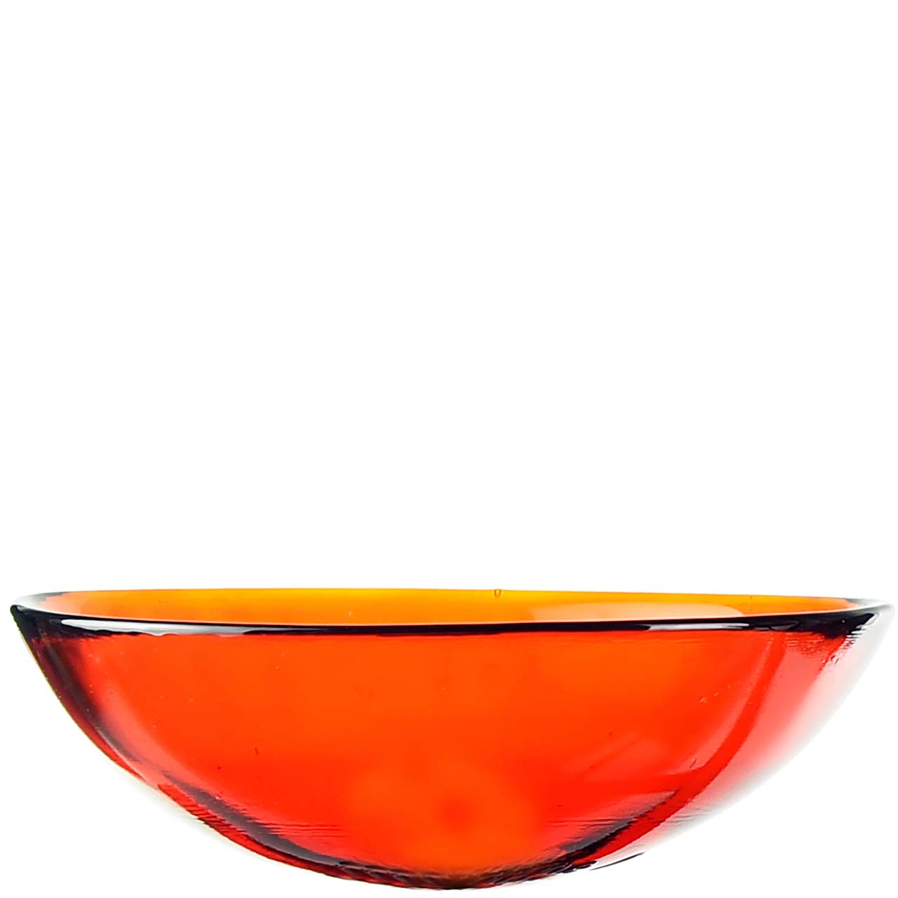 Poppy Glass Bowl - Light Orange