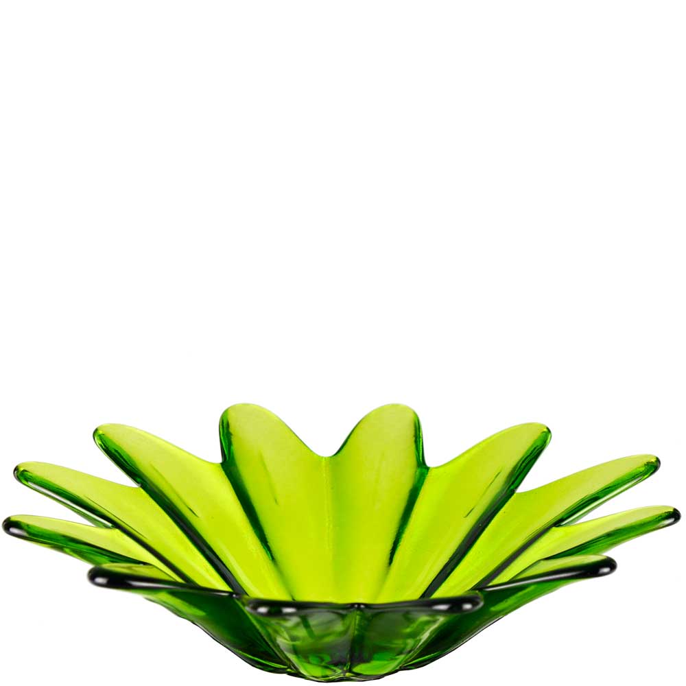 Petite Daisy Recycled Glass Bowl - Lime