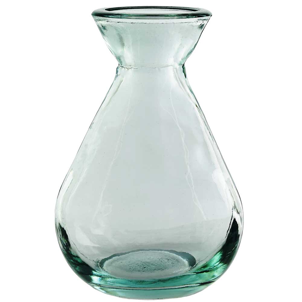 4" Teardrop Glass Vase - Clear