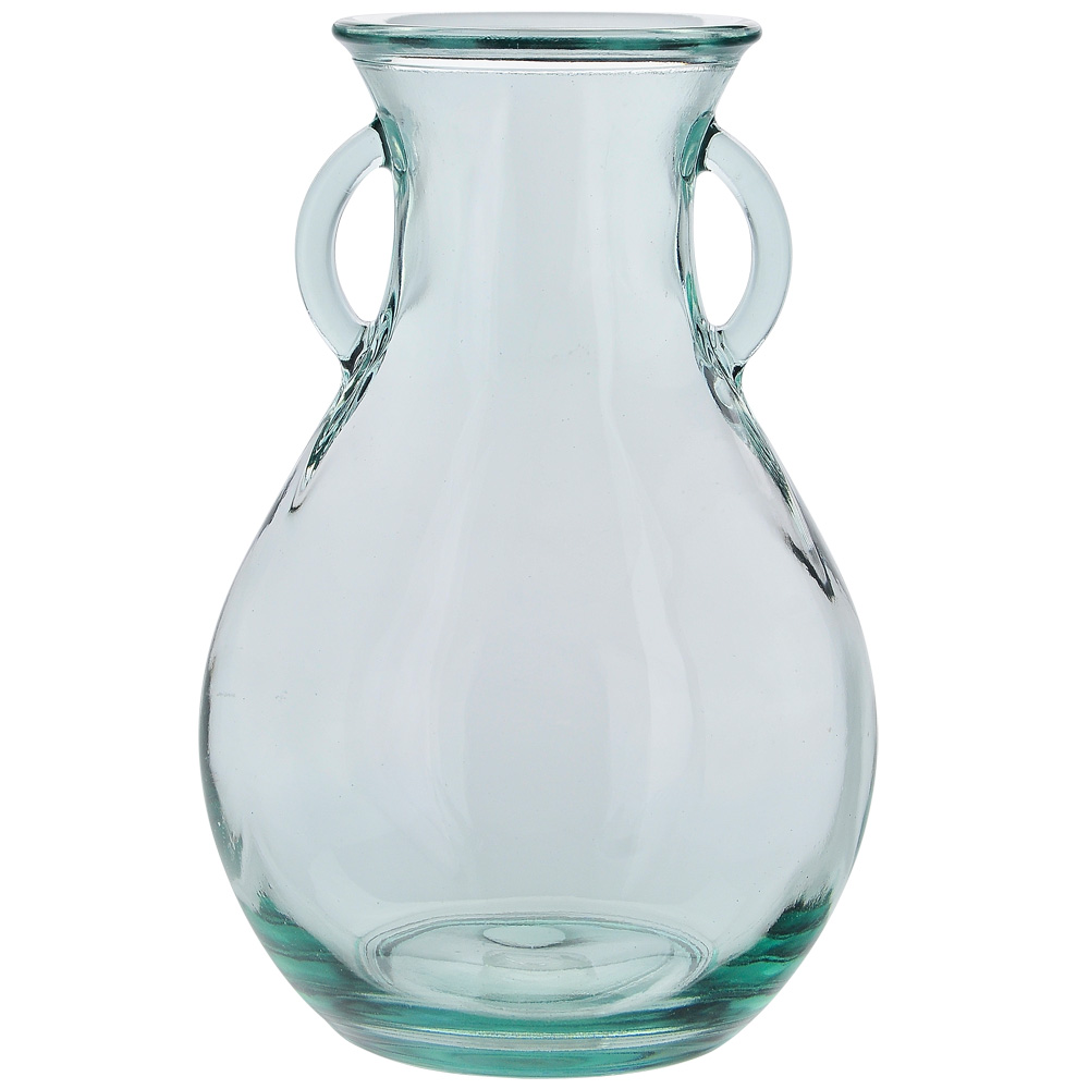 9 1/2" Large French Country Glass Vase