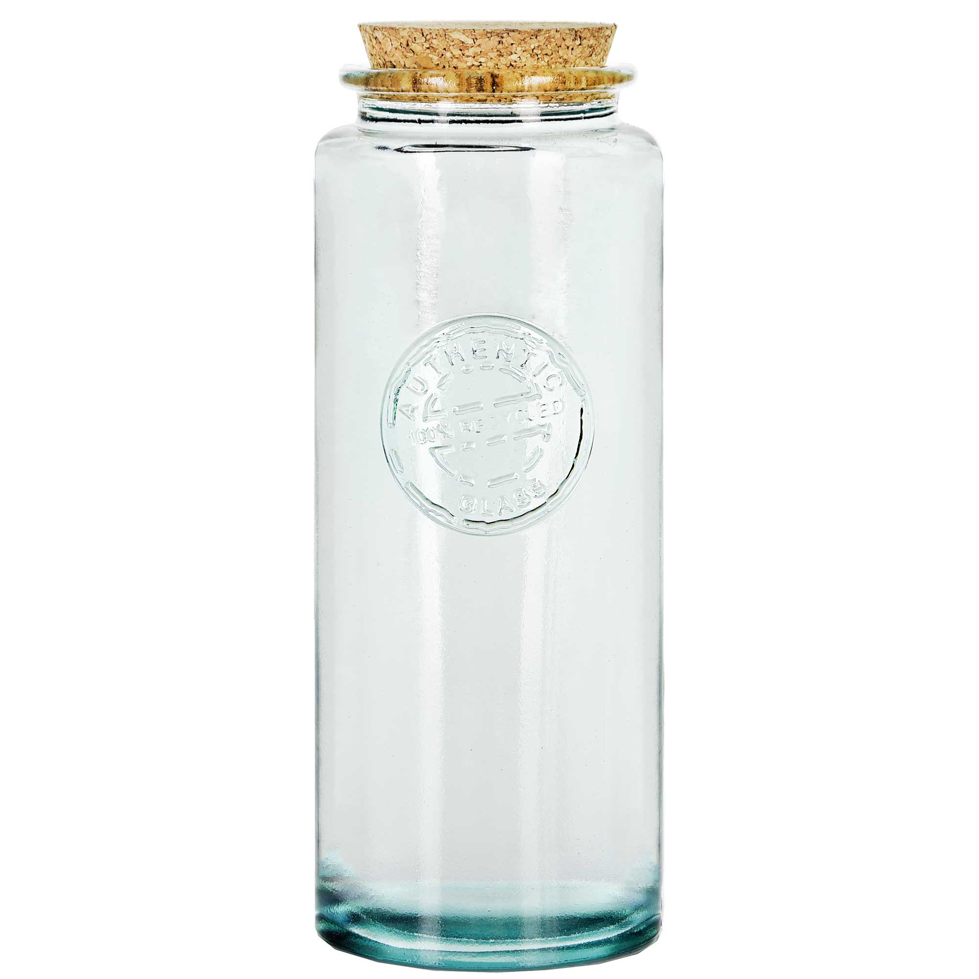 Authentic Jar Recycled Glass 1.45 Liter with Cork