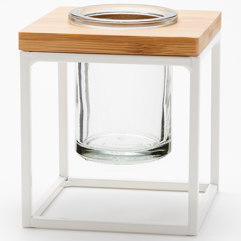 Coastal Pablo Cube White w/ Clear Glass - Set of 3