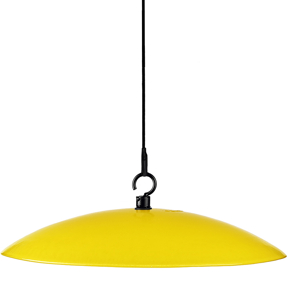 Mosaic Birds Petite Glass Baffle Dome - Solid Yellow