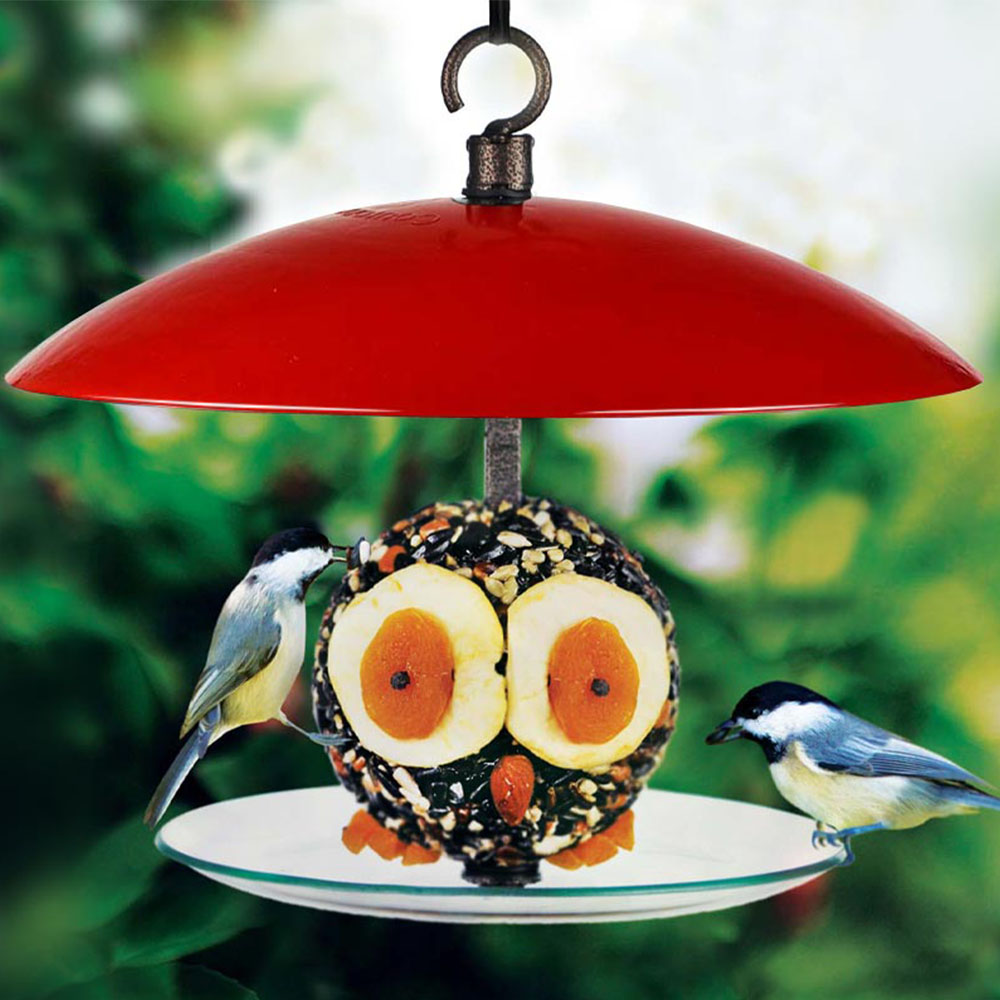 Mosaic Birds 360 Degree Petite Seed Cylinder Feeder - Ruby Red