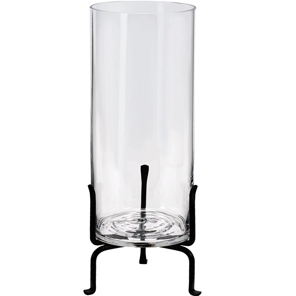 London Stand with 10" Cylinder Glass Vase