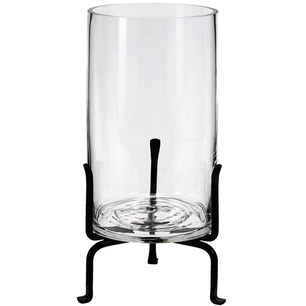 London Stand with 7" Cylinder Glass Vase